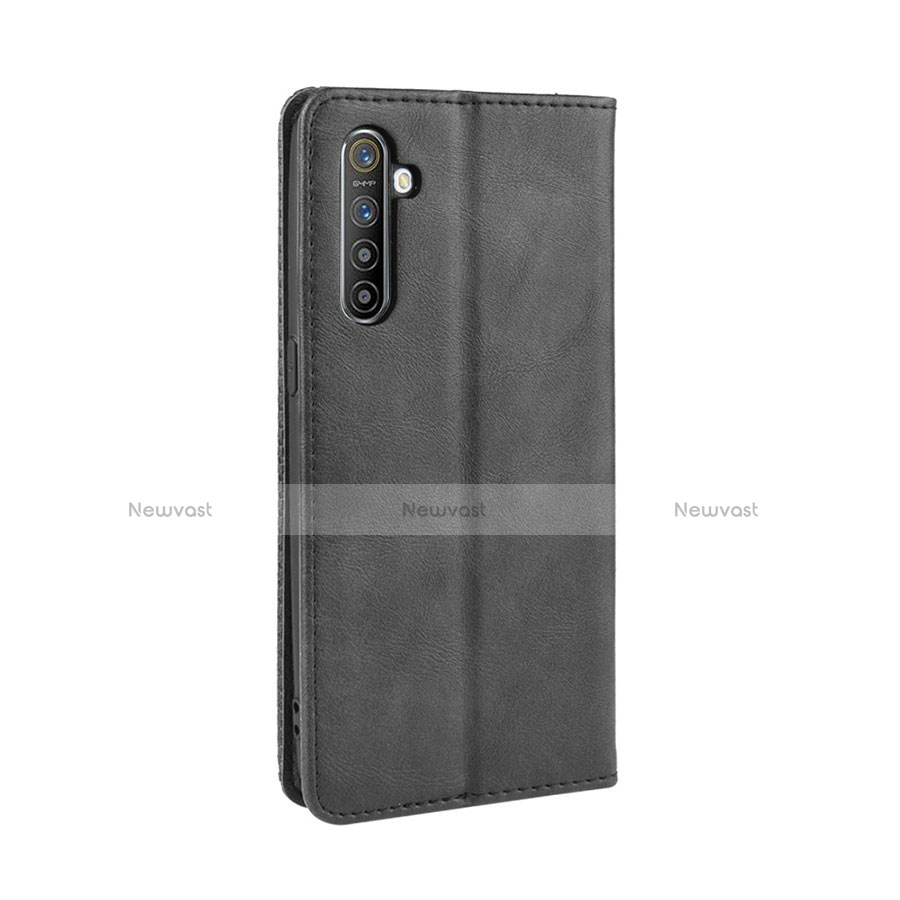 Leather Case Stands Flip Cover L07 Holder for Oppo K5 Black