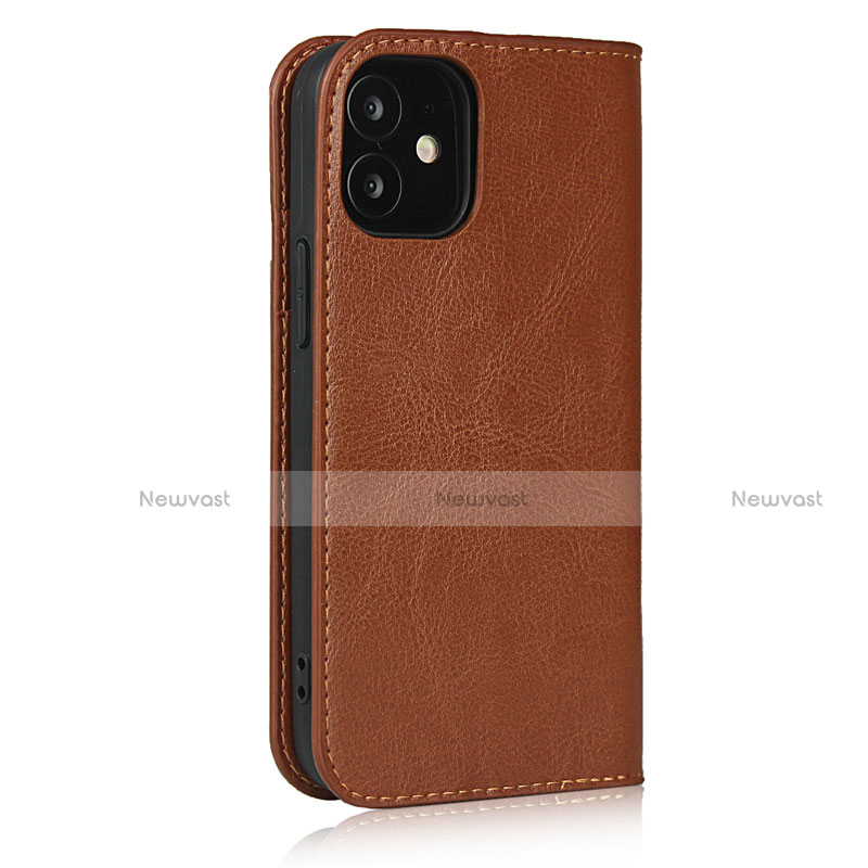 Leather Case Stands Flip Cover L08 Holder for Apple iPhone 12 Mini