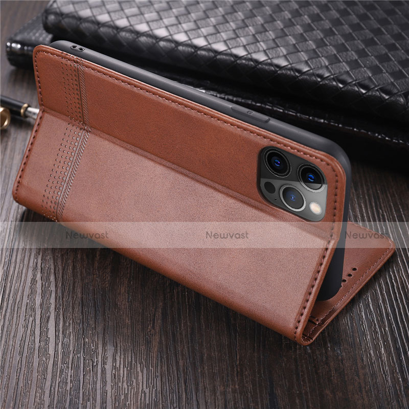 Leather Case Stands Flip Cover L08 Holder for Apple iPhone 12 Pro Max