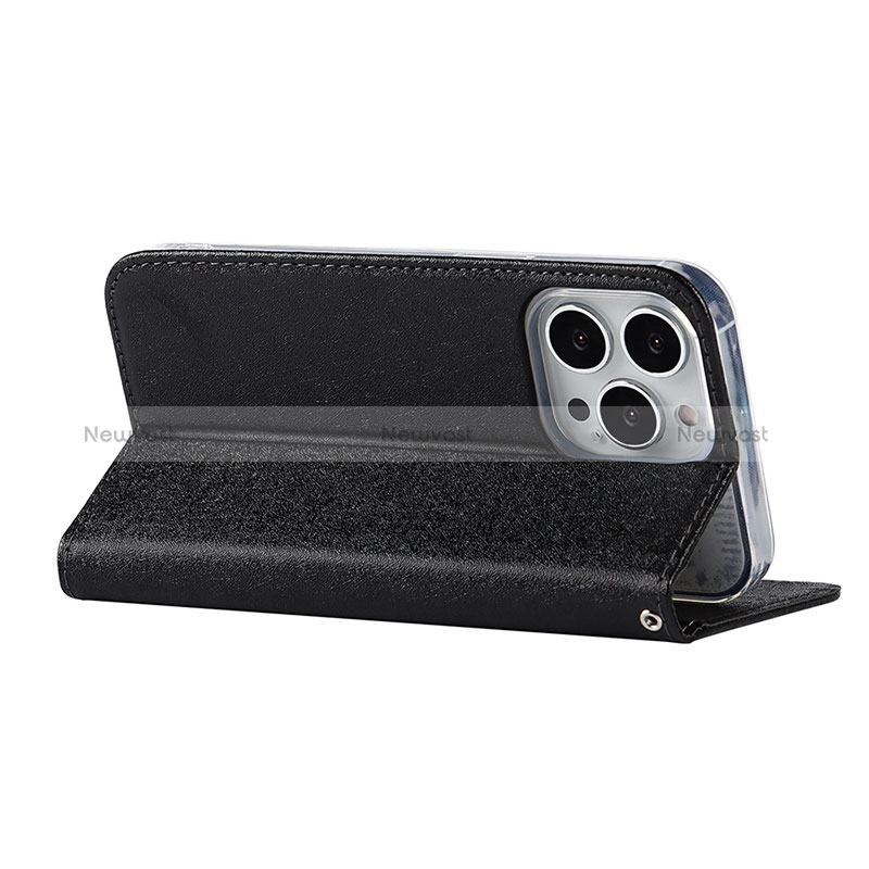 Leather Case Stands Flip Cover L08 Holder for Apple iPhone 14 Pro