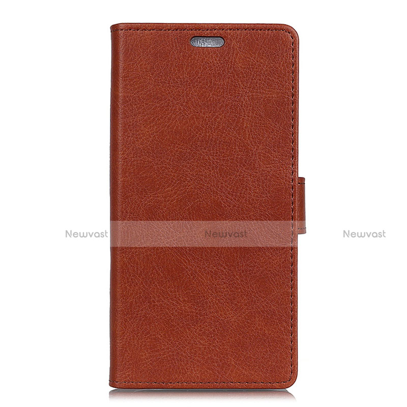 Leather Case Stands Flip Cover L08 Holder for Asus Zenfone Max ZB555KL Red Wine