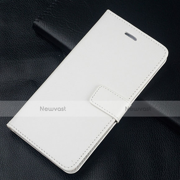 Leather Case Stands Flip Cover L08 Holder for Huawei Honor 10 Lite White