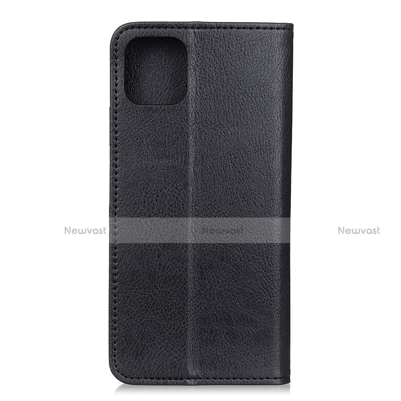 Leather Case Stands Flip Cover L08 Holder for Huawei Honor 30S Black