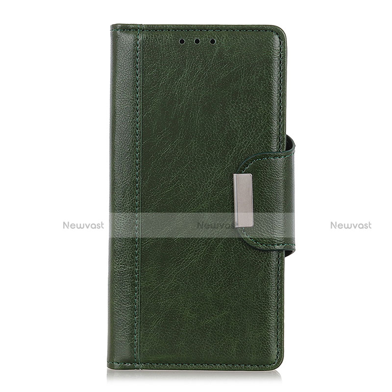 Leather Case Stands Flip Cover L08 Holder for Huawei Honor 9C Green