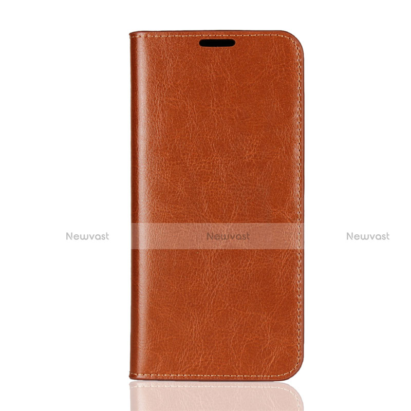 Leather Case Stands Flip Cover L08 Holder for Huawei Honor V10 Lite Orange