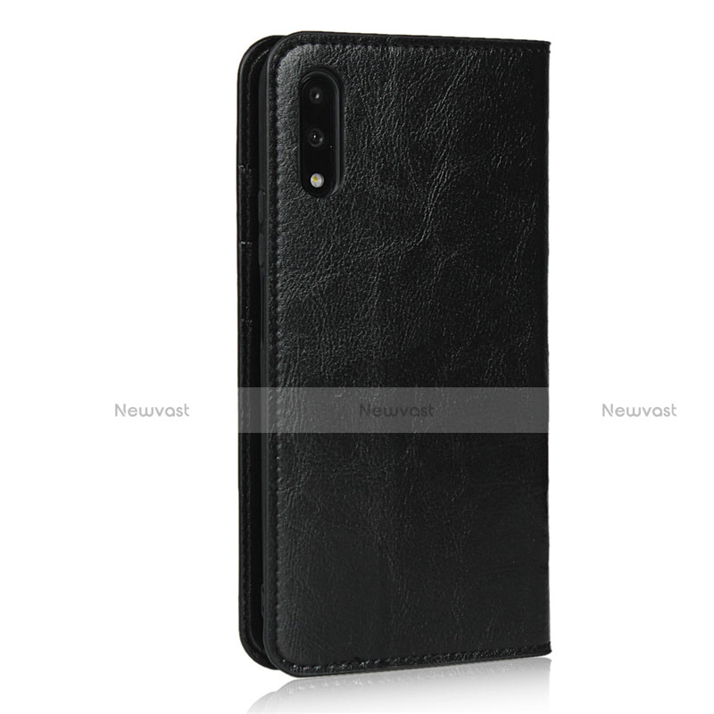 Leather Case Stands Flip Cover L08 Holder for Huawei P Smart Z (2019) Black