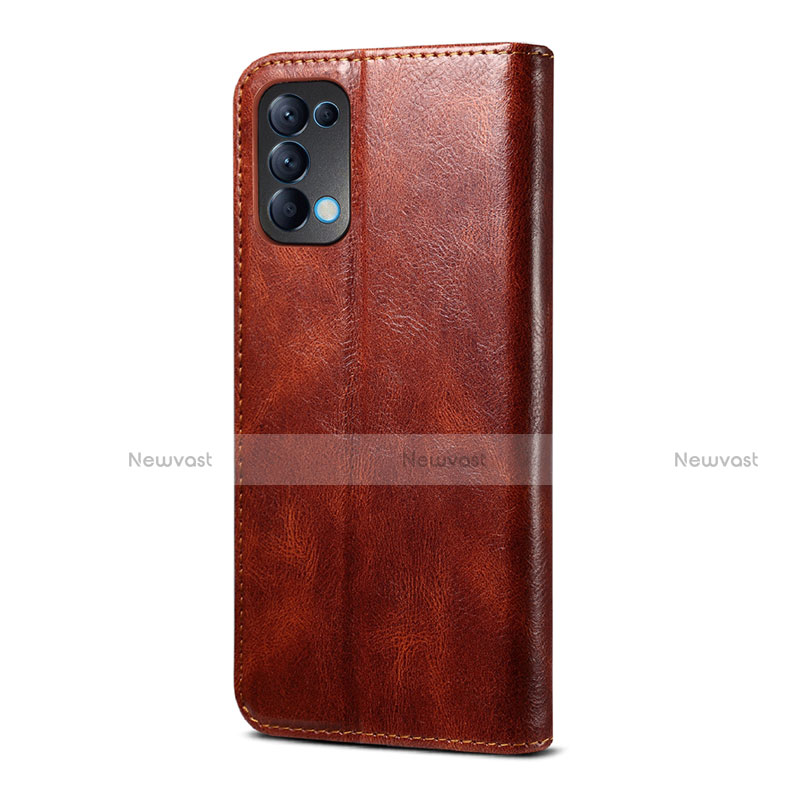 Leather Case Stands Flip Cover L08 Holder for Oppo Find X3 Lite 5G