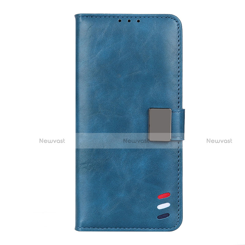 Leather Case Stands Flip Cover L08 Holder for Realme Narzo 20 Pro Blue