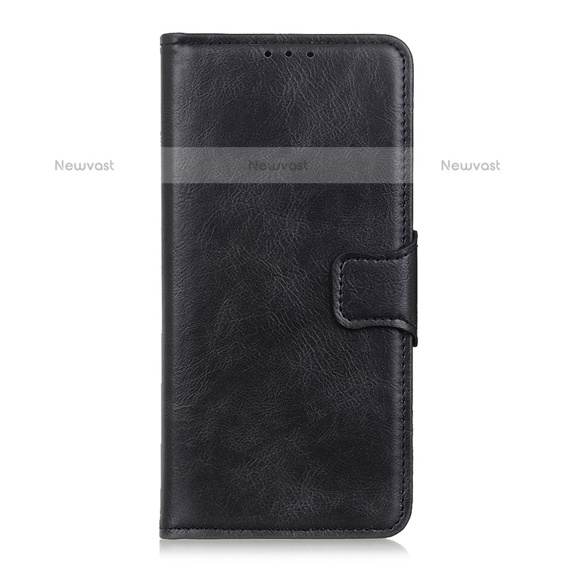 Leather Case Stands Flip Cover L08 Holder for Samsung Galaxy M11 Black