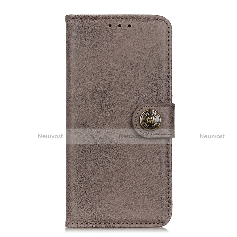 Leather Case Stands Flip Cover L08 Holder for Samsung Galaxy S20 FE 2022 5G Gray