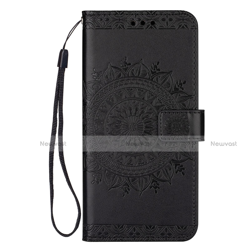 Leather Case Stands Flip Cover L08 Holder for Samsung Galaxy S20 Plus 5G Black