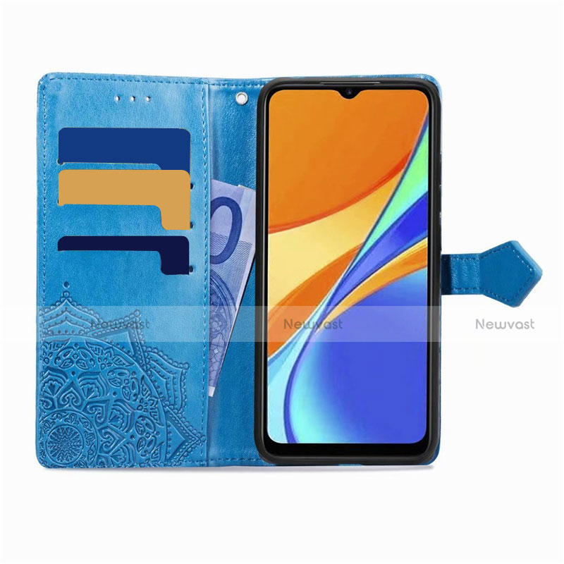 Leather Case Stands Flip Cover L08 Holder for Xiaomi Redmi 9 India