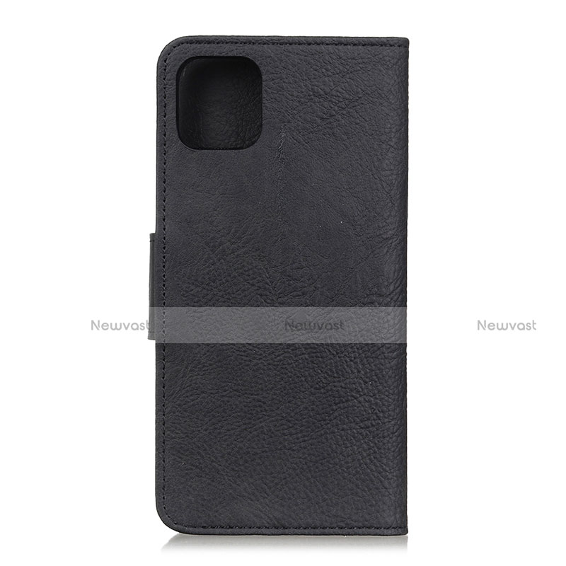 Leather Case Stands Flip Cover L09 Holder for Huawei Honor 30S Black