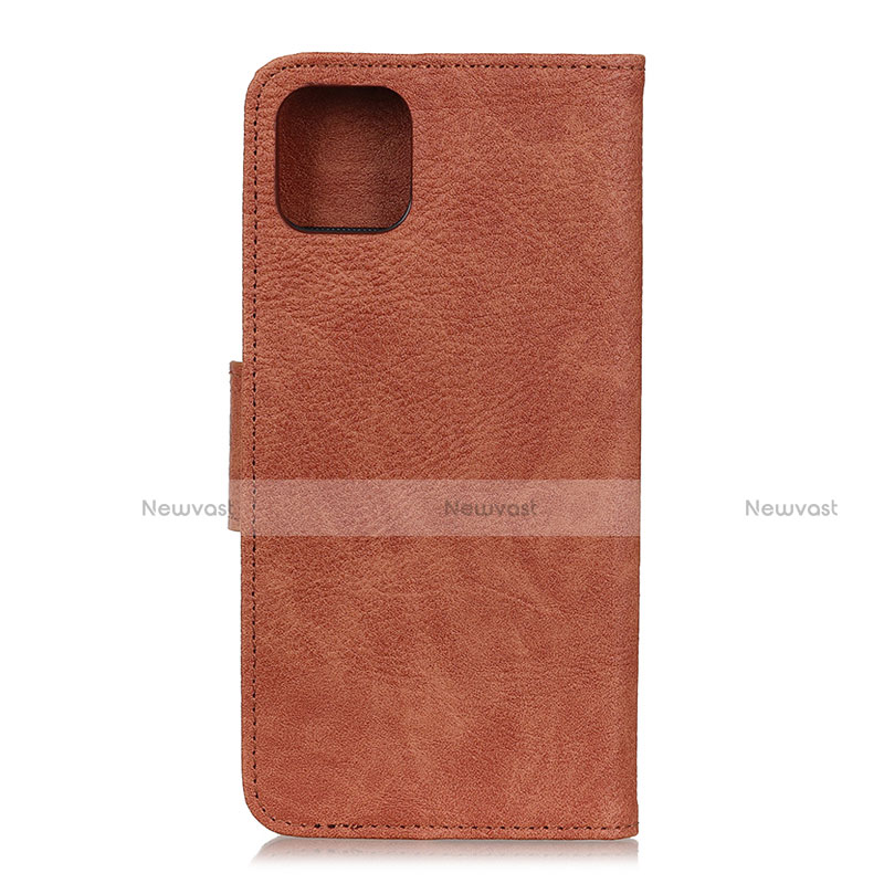 Leather Case Stands Flip Cover L09 Holder for Huawei Honor 30S Orange