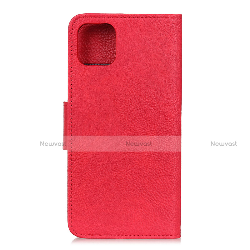 Leather Case Stands Flip Cover L09 Holder for Huawei Honor 30S Red