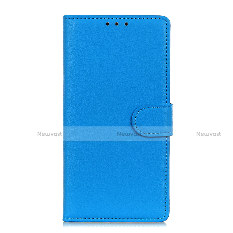 Leather Case Stands Flip Cover L09 Holder for Huawei Mate 40 Lite 5G Sky Blue