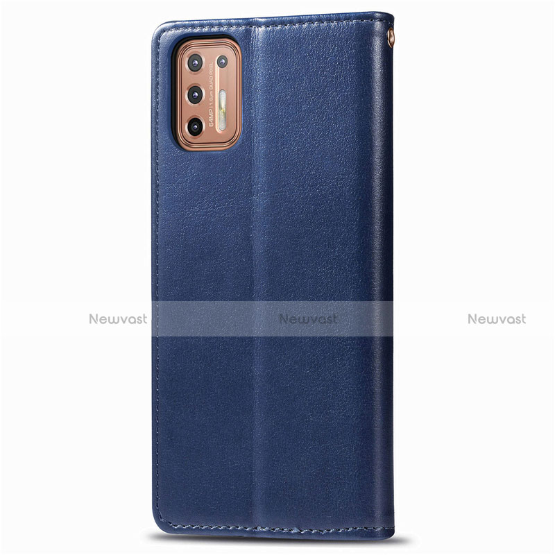 Leather Case Stands Flip Cover L09 Holder for Motorola Moto G9 Plus