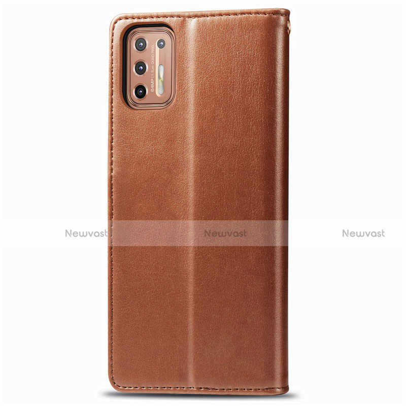 Leather Case Stands Flip Cover L09 Holder for Motorola Moto G9 Plus