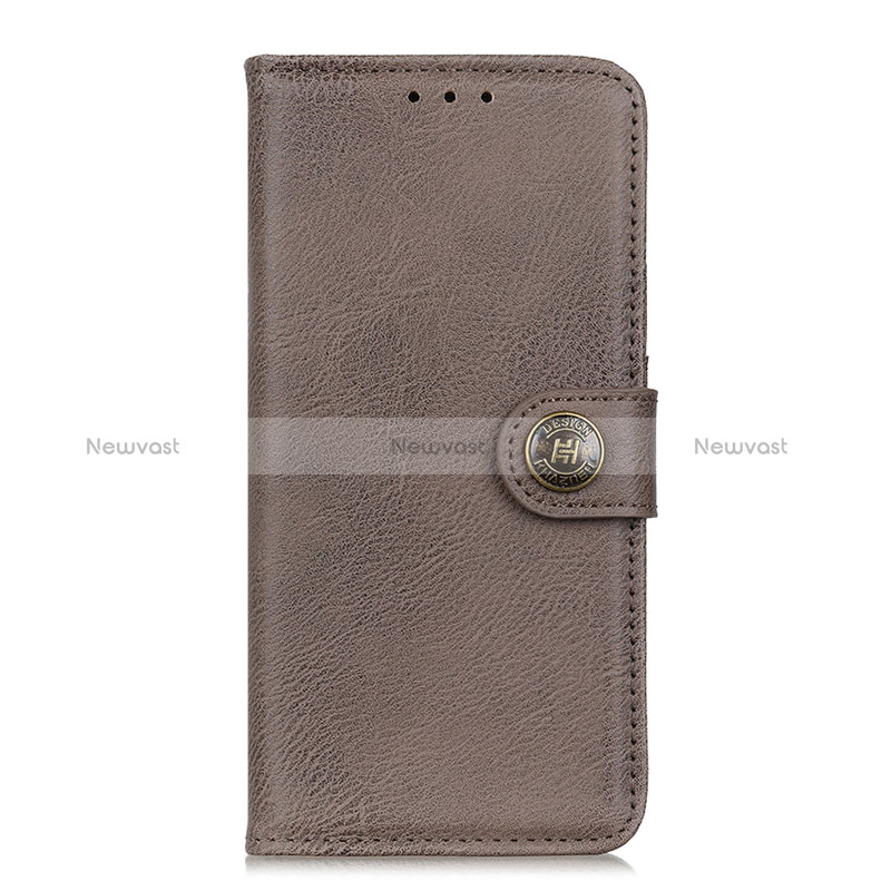 Leather Case Stands Flip Cover L09 Holder for Oppo A11s Gray