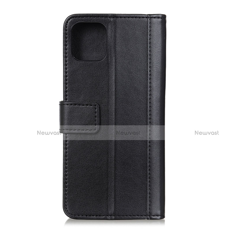 Leather Case Stands Flip Cover L09 Holder for Samsung Galaxy A71 5G Black