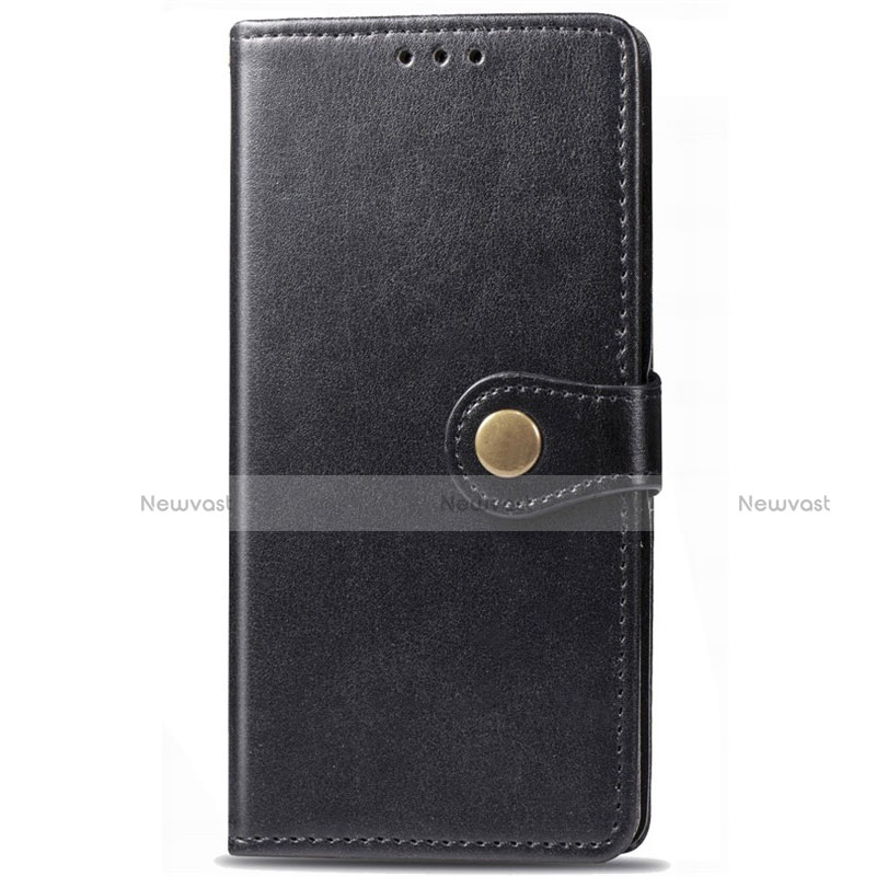 Leather Case Stands Flip Cover L09 Holder for Samsung Galaxy M21s Black