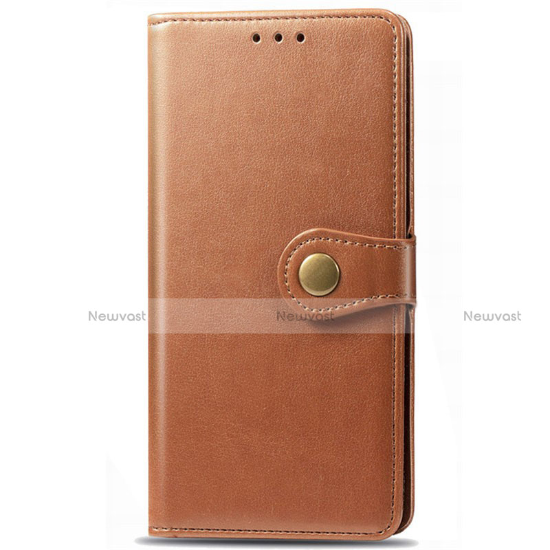 Leather Case Stands Flip Cover L09 Holder for Samsung Galaxy M31 Orange