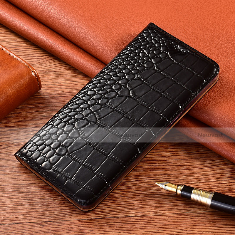 Leather Case Stands Flip Cover L09 Holder for Xiaomi Poco X3 Black