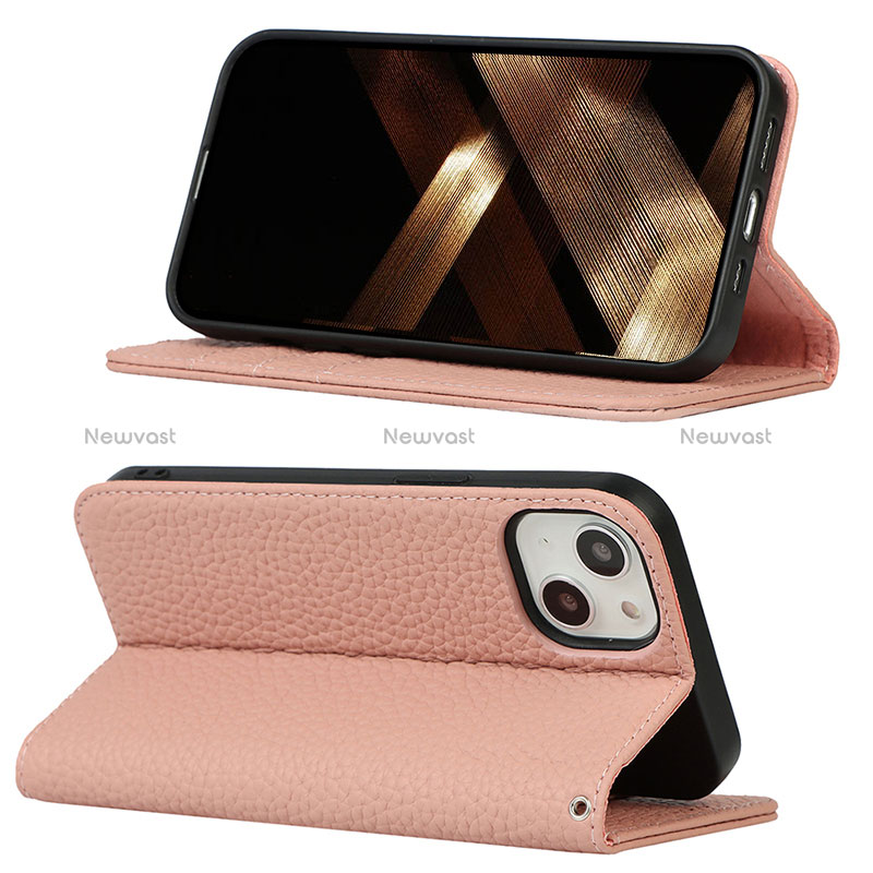 Leather Case Stands Flip Cover L10 Holder for Apple iPhone 15