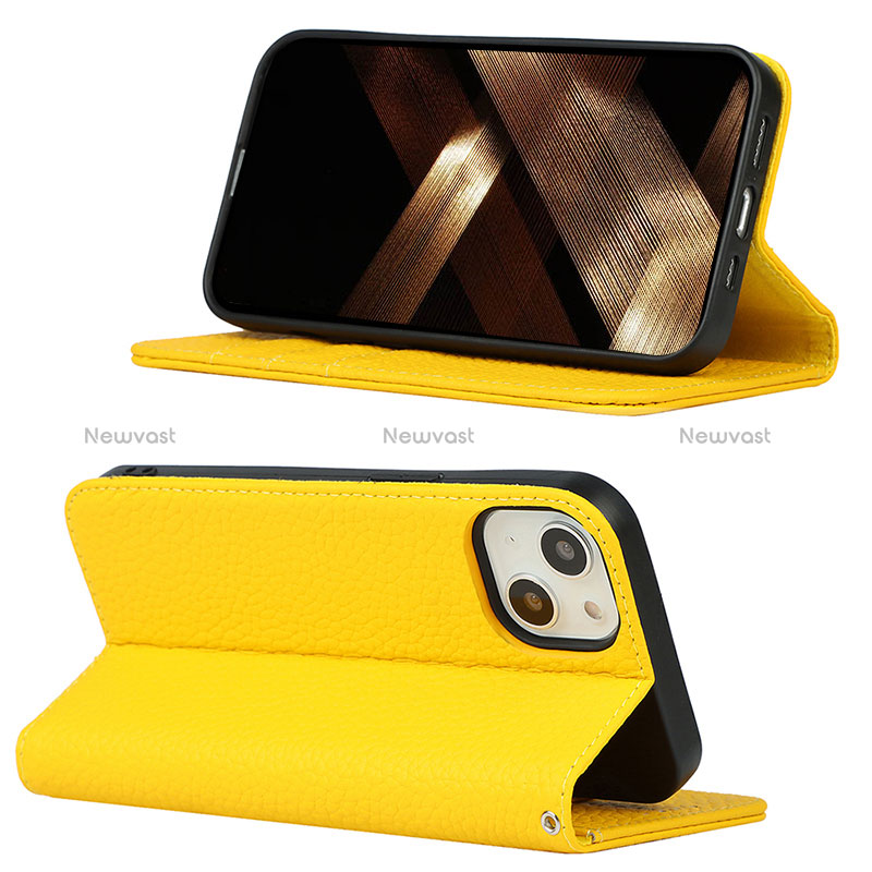 Leather Case Stands Flip Cover L10 Holder for Apple iPhone 15