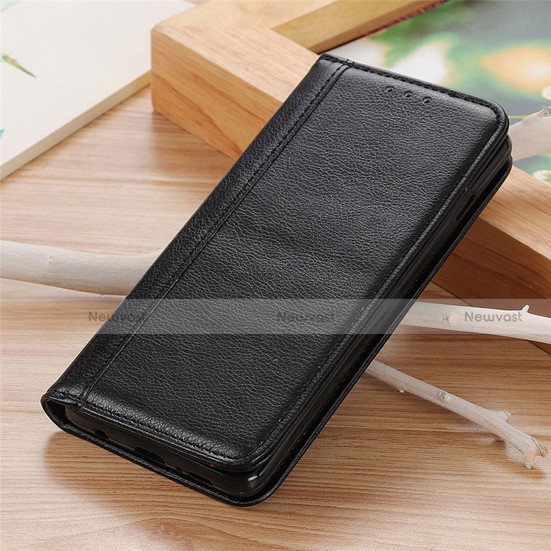 Leather Case Stands Flip Cover L10 Holder for Huawei Nova 8 SE 5G Black