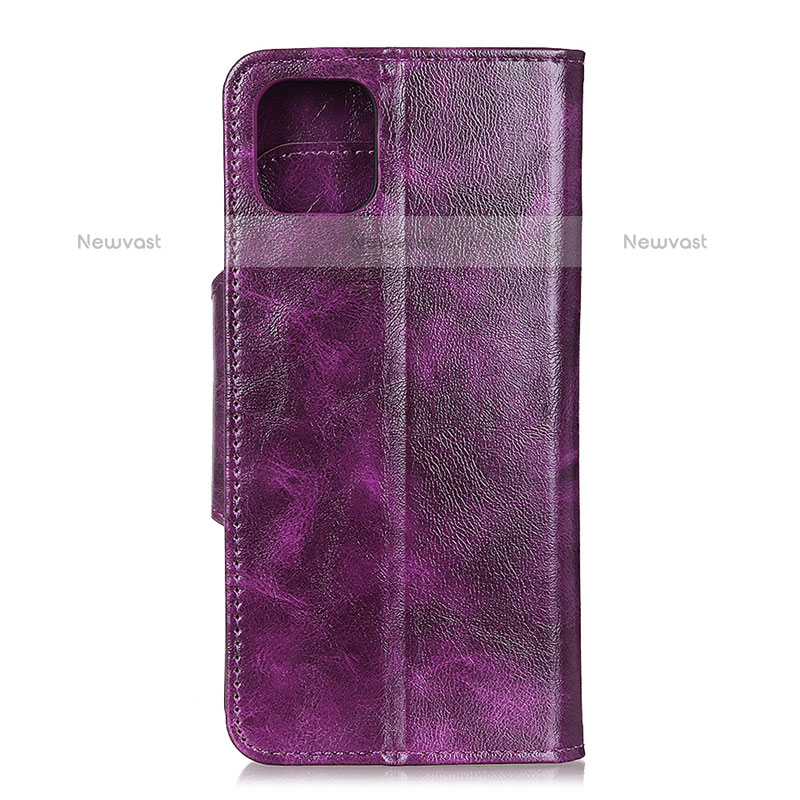 Leather Case Stands Flip Cover L10 Holder for Samsung Galaxy A71 4G A715 Purple