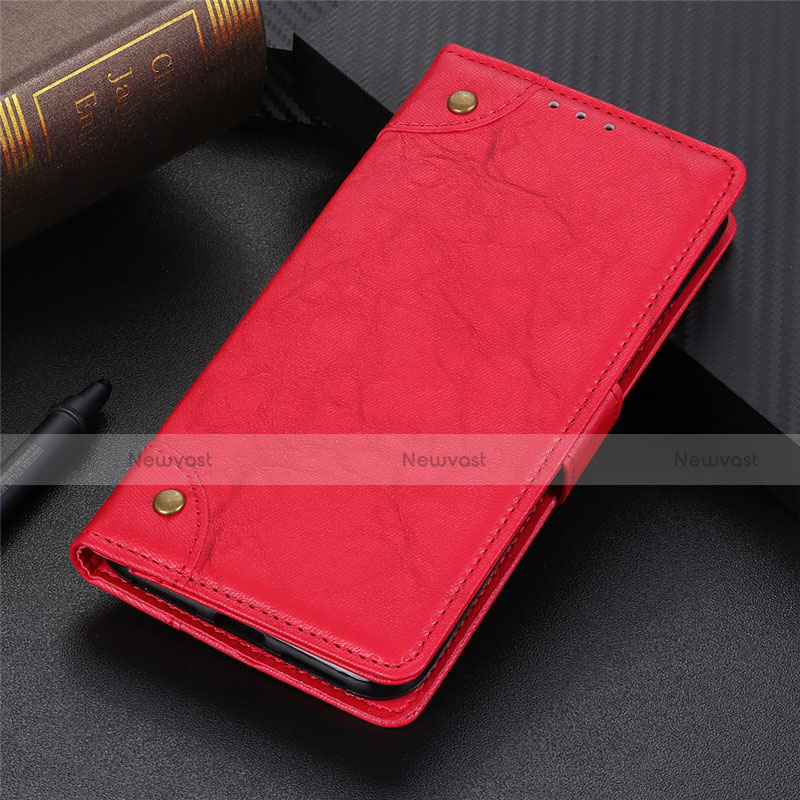 Leather Case Stands Flip Cover L10 Holder for Samsung Galaxy S20 FE 4G Red