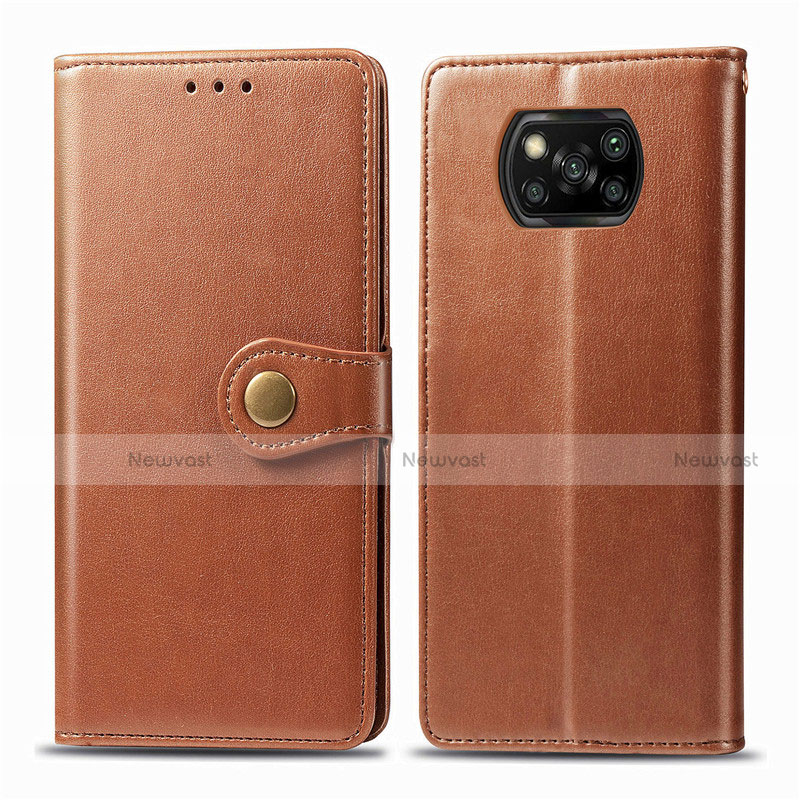 Leather Case Stands Flip Cover L10 Holder for Xiaomi Poco X3