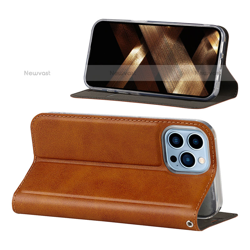 Leather Case Stands Flip Cover L11 Holder for Apple iPhone 15 Pro Max