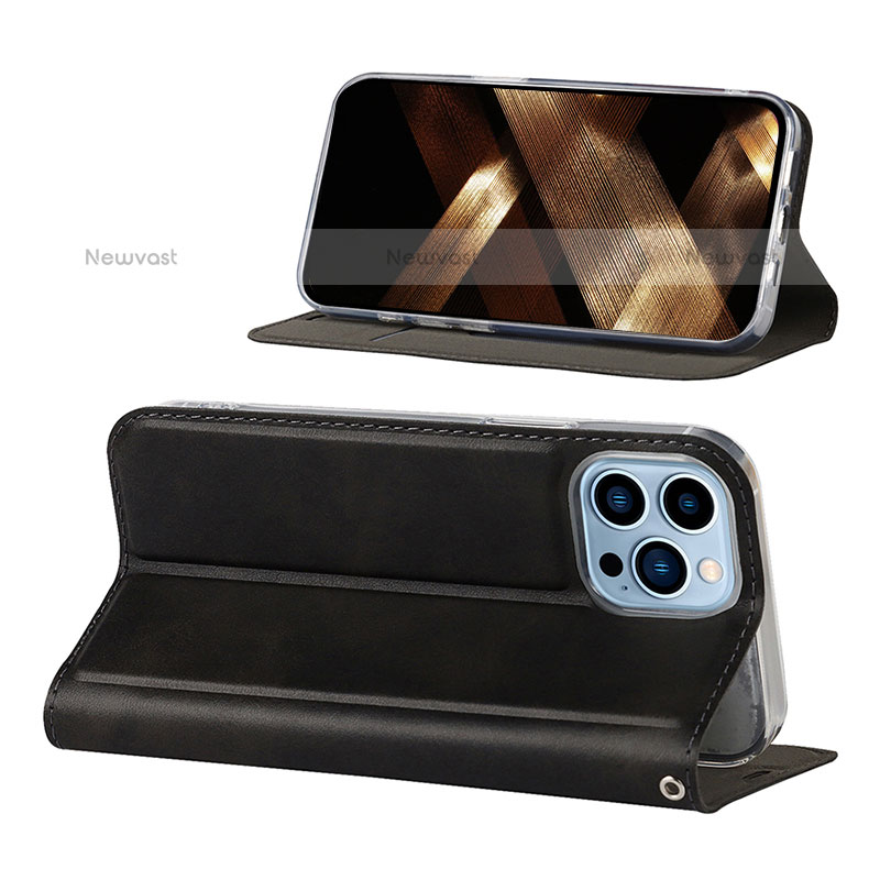 Leather Case Stands Flip Cover L11 Holder for Apple iPhone 15 Pro Max