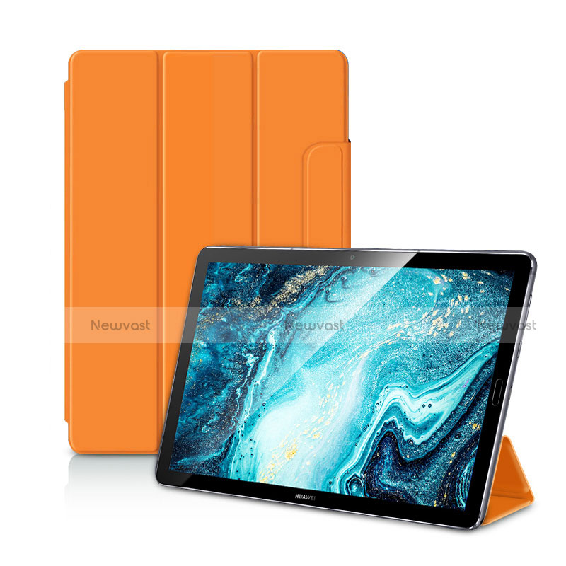 Leather Case Stands Flip Cover L11 Holder for Huawei MediaPad M6 10.8 Orange