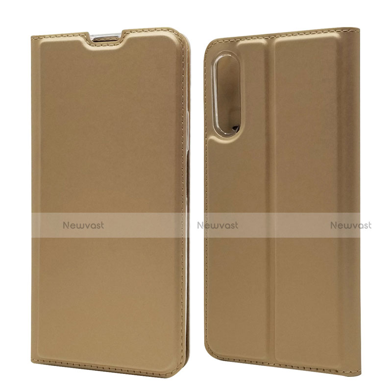 Leather Case Stands Flip Cover L11 Holder for Huawei P Smart Pro (2019) Gold