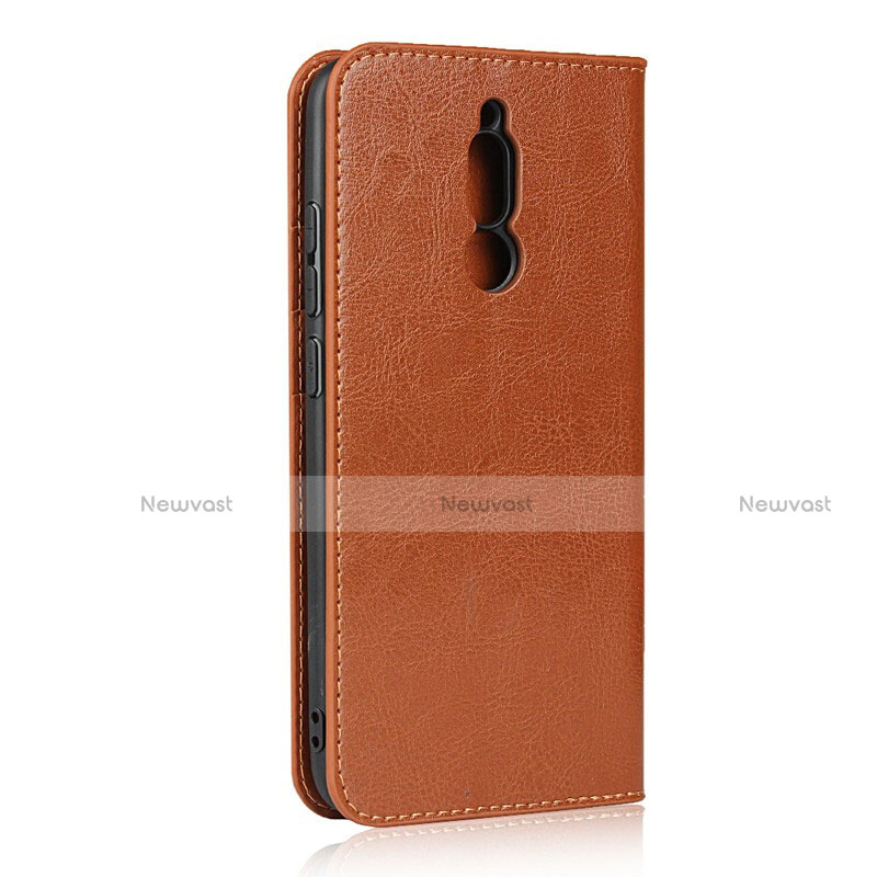 Leather Case Stands Flip Cover L11 Holder for Xiaomi Redmi 8 Orange