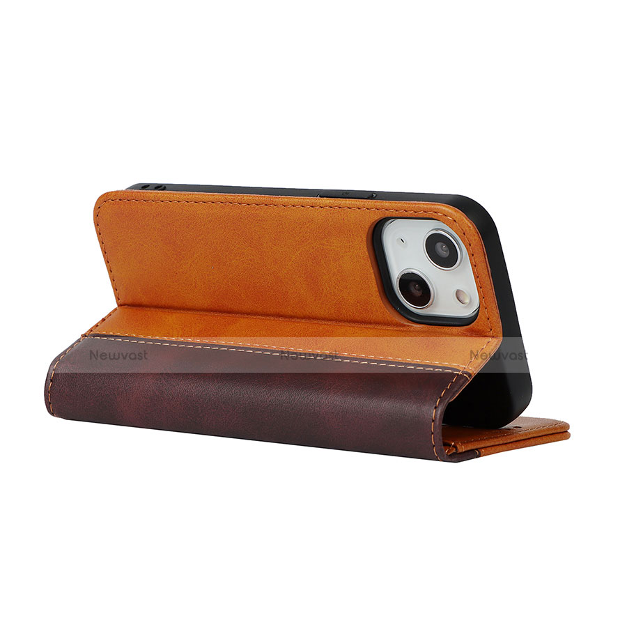 Leather Case Stands Flip Cover L12 Holder for Apple iPhone 14 Plus