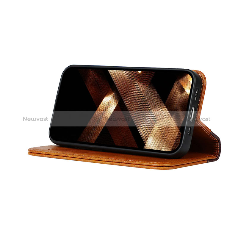 Leather Case Stands Flip Cover L12 Holder for Apple iPhone 15