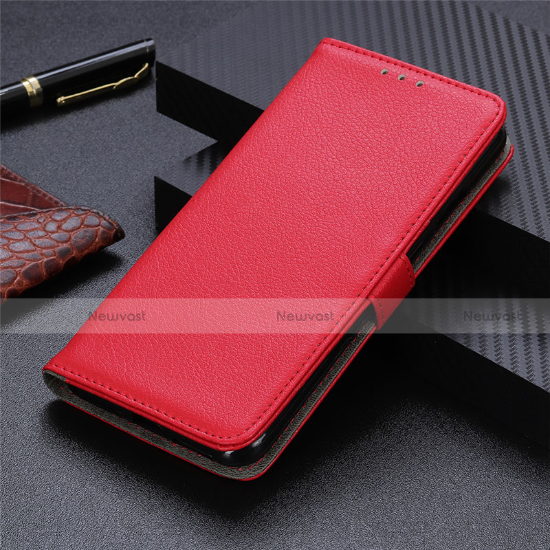 Leather Case Stands Flip Cover L12 Holder for Huawei Nova 8 SE 5G Red