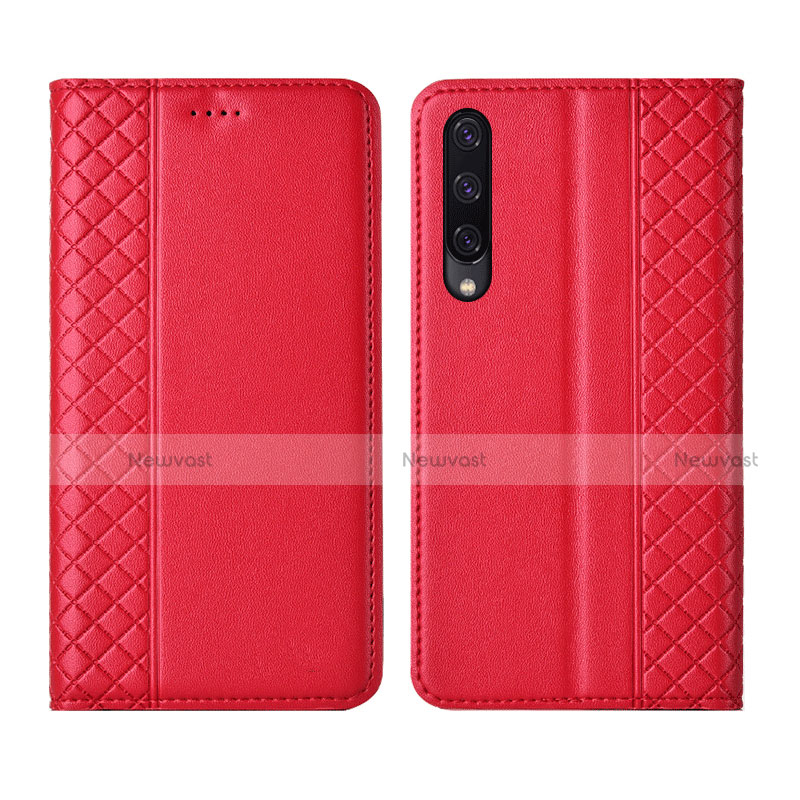 Leather Case Stands Flip Cover L12 Holder for Huawei Y9s Red