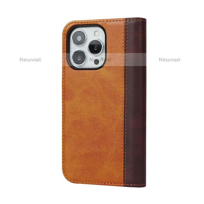 Leather Case Stands Flip Cover L13 Holder for Apple iPhone 15 Pro