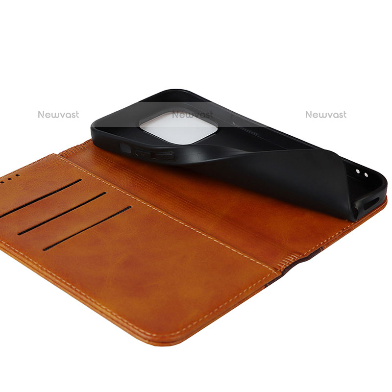 Leather Case Stands Flip Cover L13 Holder for Apple iPhone 15 Pro Max