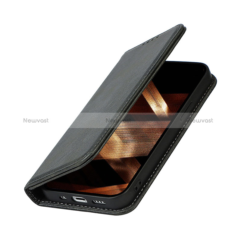 Leather Case Stands Flip Cover L14 Holder for Apple iPhone 15