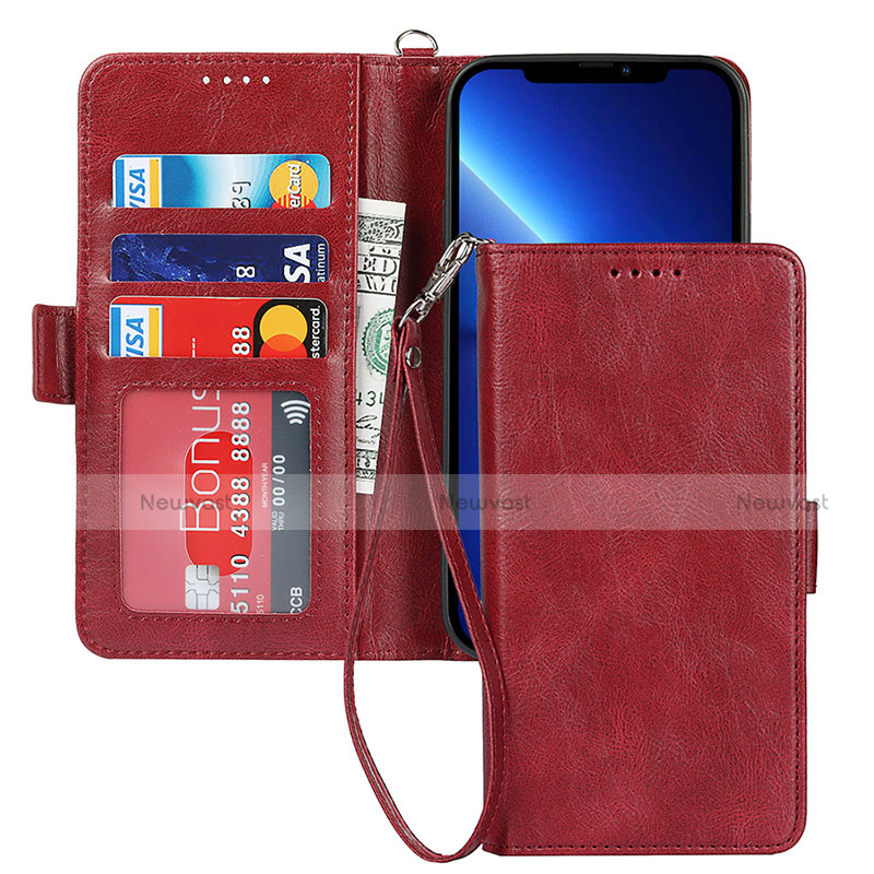 Leather Case Stands Flip Cover L15 Holder for Apple iPhone 13 Pro