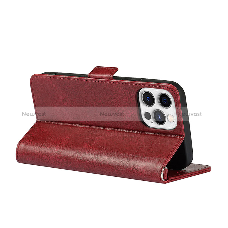 Leather Case Stands Flip Cover L15 Holder for Apple iPhone 14 Pro