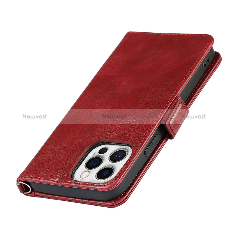 Leather Case Stands Flip Cover L15 Holder for Apple iPhone 14 Pro