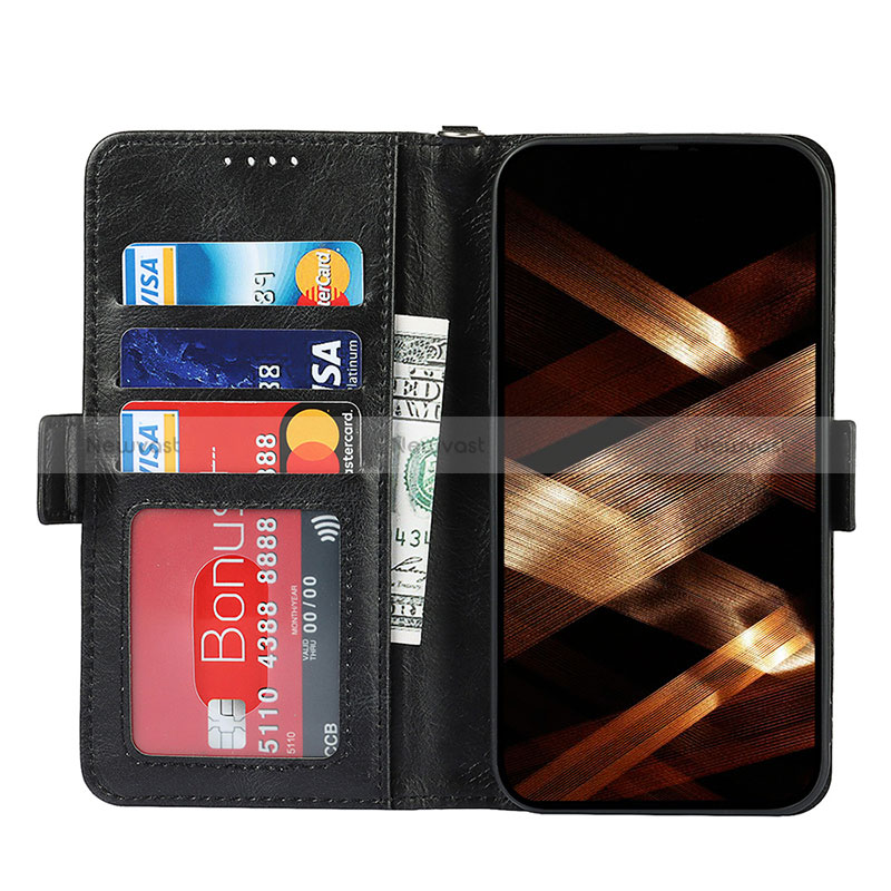 Leather Case Stands Flip Cover L15 Holder for Apple iPhone 15