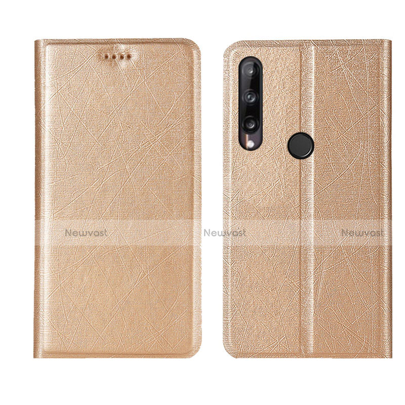 Leather Case Stands Flip Cover L15 Holder for Huawei Honor 9C Gold